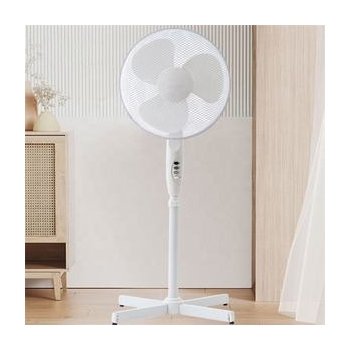 Premium High Velocity Home White Floor Fan Stand Mount 16" Floor Fan for Indoor