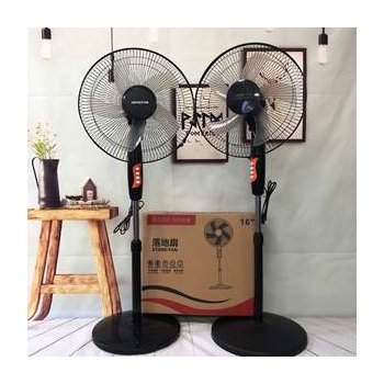 YD0478 16 Inch 18-inch Black and White Pedestal Shaking Head Silent Vertical Kitchen Fan Brush Gaming Pc Standing Fan