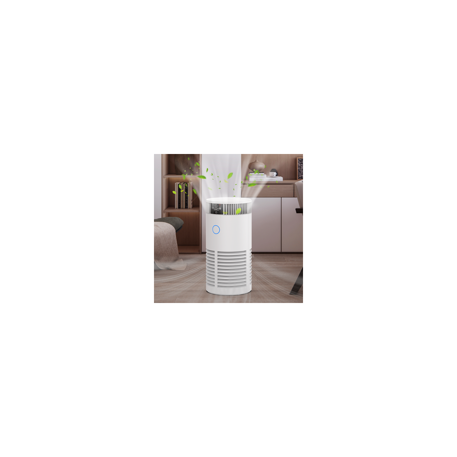 Portable Uv Hepa Filter Mini Large Ozone Pm 2.5 Ionizer Bladeless Electrostatic Smart air Purifier for Desktop Outdoor Home