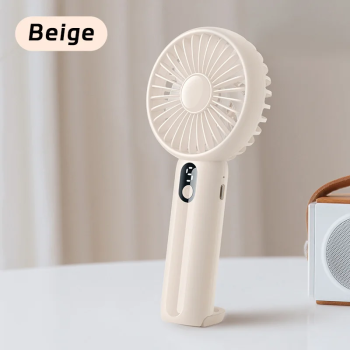 Mini Rechargeable Fan Folding Handheld LED