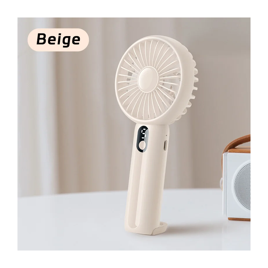Mini Rechargeable Fan Folding Handheld LED